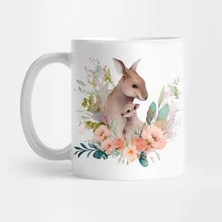 Kangaroo with baby Mug